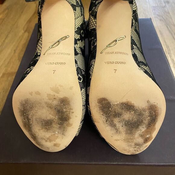Brian Atwood Lace Booties size 7 - Picture 8 of 9